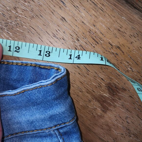 Red Bottoms Y2K Frayed Cuff Flare Leg Jeans - Picture 8 of 9